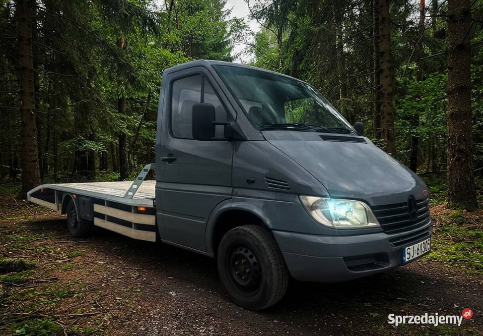 Auto Laweta Mercedes Sprinter Najazd 55M Nowy Wiśnicz