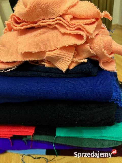 Dzianina PRL kawałki kolorowa ok 4 rękodzieło Częstochowa