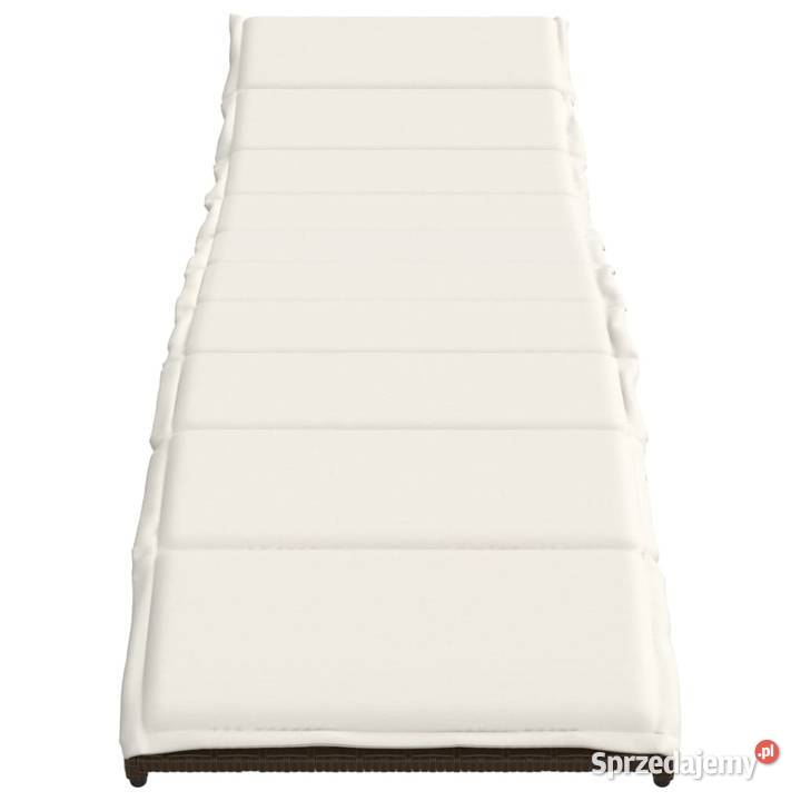 vidaXL Leżak z poduszką brązowySKU368246