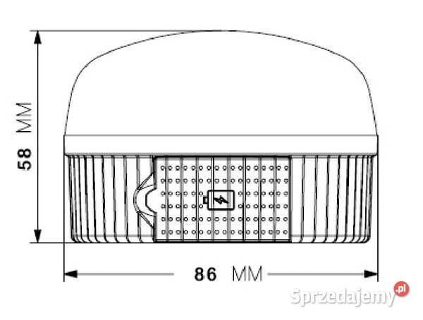 Lampa ostrzegawcza V16 9V LA20112 Kamionna