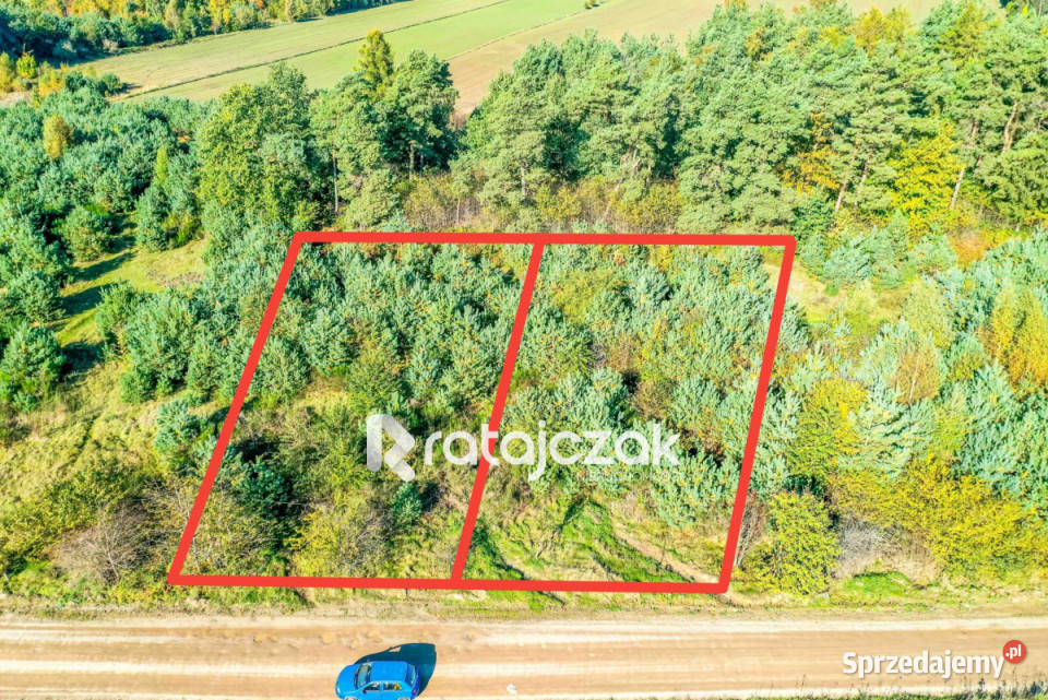 Sprzedam grunt Łebcz Polna 1184m2 prąd pomorskie
