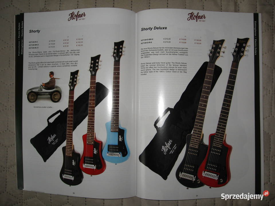 Hofner 2021 Confidental guitar catalog katalog Kępice