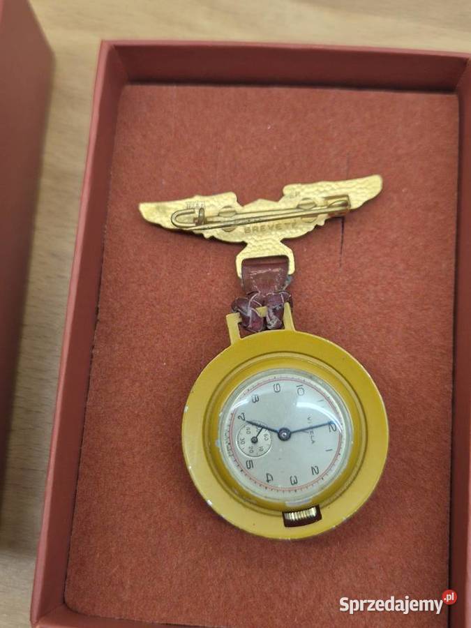 Unikat Zegarek broszka Virela aliancki vintage Chorzów sprzedam