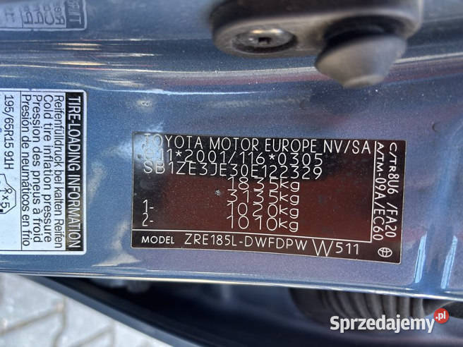TOYOTA AURIS 2018 159800 ccm 132 Toyota mazowieckie Warszawa