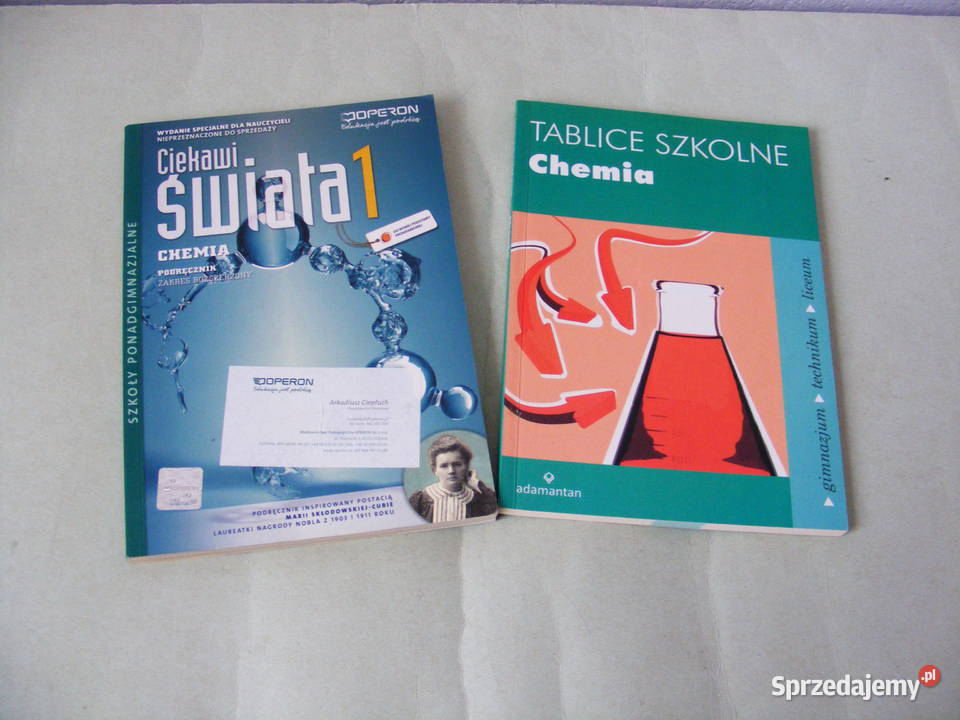 Ciekawi świata 1 Chemia Czaja Chemia Tablice Podręczniki Oborniki Śląskie