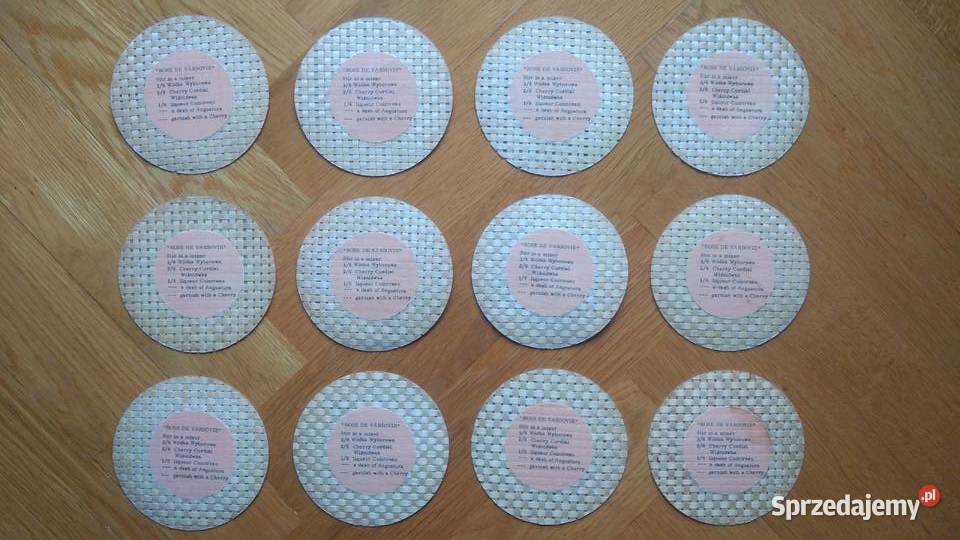 Podkładki podstawki WÓDKA WYBOROWA Polmos ROSE Podkładki sprzedam