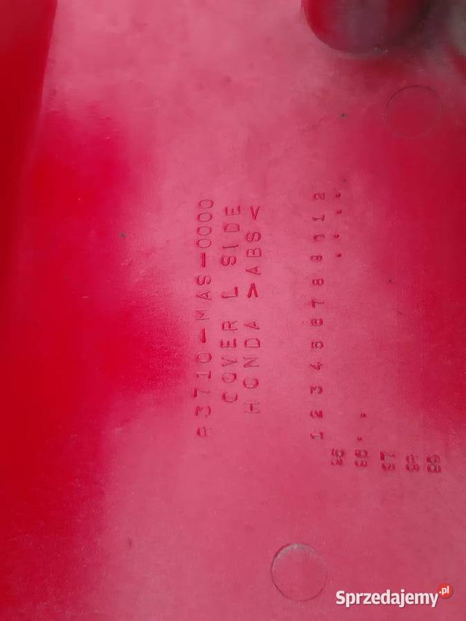 HONDA CBR 900RR FIREBLADE BOCZEK LEWY ZADUPEK lubuskie Trzciel