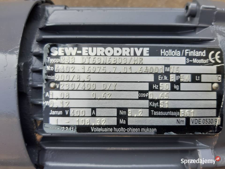 Motoreduktor 037 kW23 obr Leszno