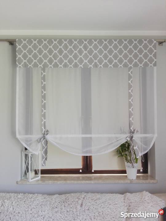 roletka firana szare maroko Dekoracje i ozdoby Nowa Wieś
