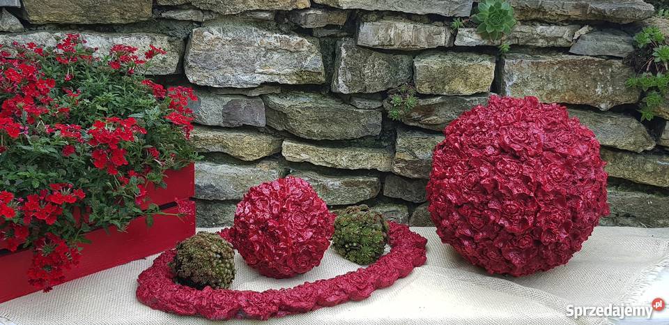 Kule ozdobne różane dekoracja do ogrodu