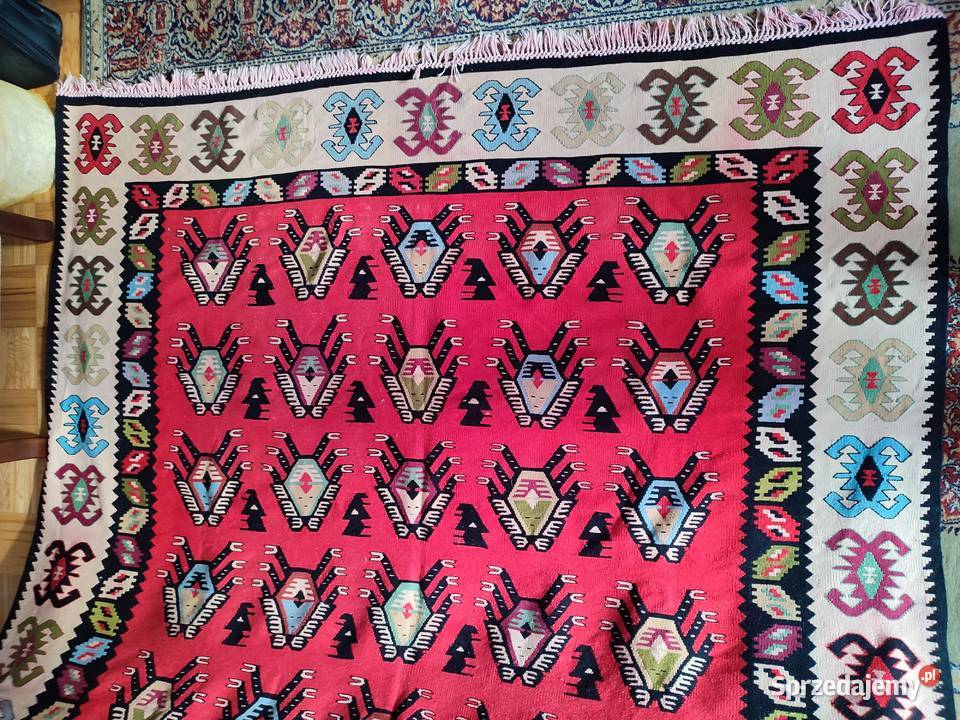 Kilim wełniany duży z zawieszkami Białystok sprzedam