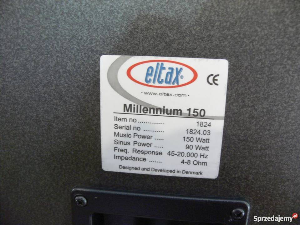 Duńskie kolumny Eltax Milenium 2 x 150 wat Jasło sprzedam