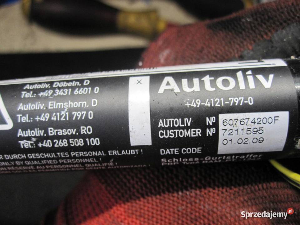 BMW E91 LIFT 09r zapinka pasa lewa tył 7211595 świętokrzyskie