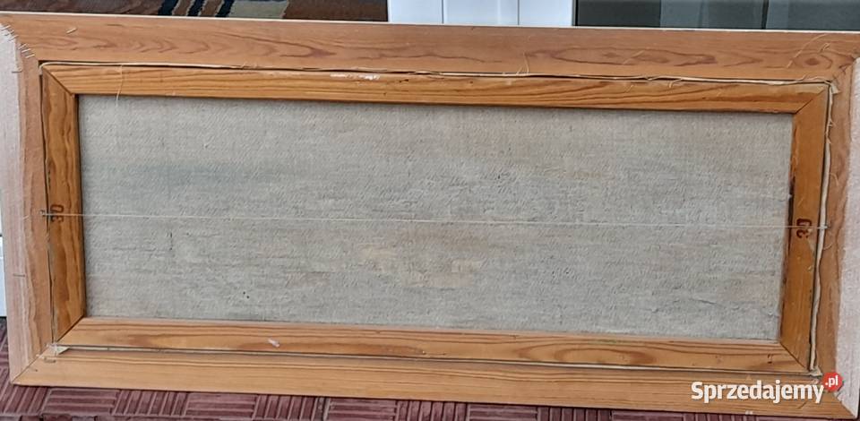 Piękny nadmorski pejzaż obraz olejny płótno Iłża