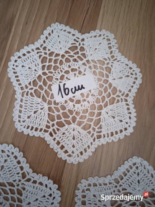 Serwetki podkładki Handmade biały sprzedam