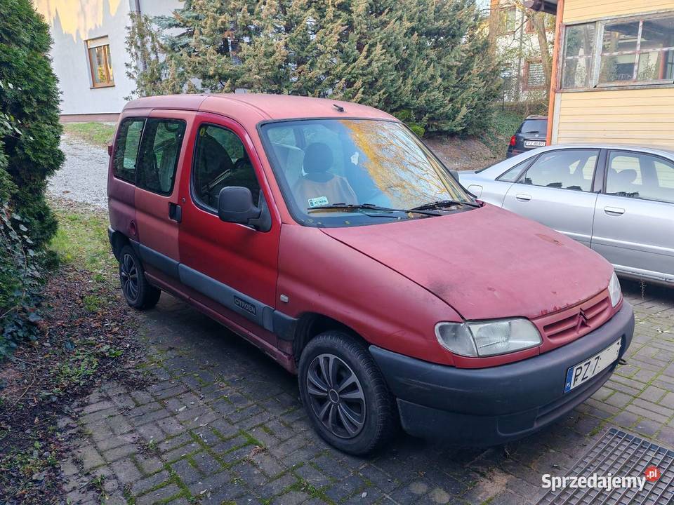 Citroen Berlingo 19D czerwony Poznań
