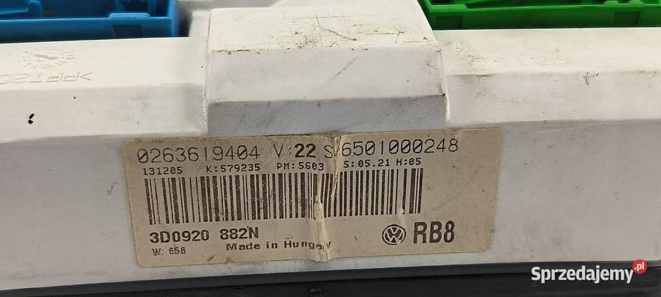 LICZNIK ZEGAR VOLKSWAGEN PHAETON 3D0920882N kujawsko-pomorskie Lipno sprzedam
