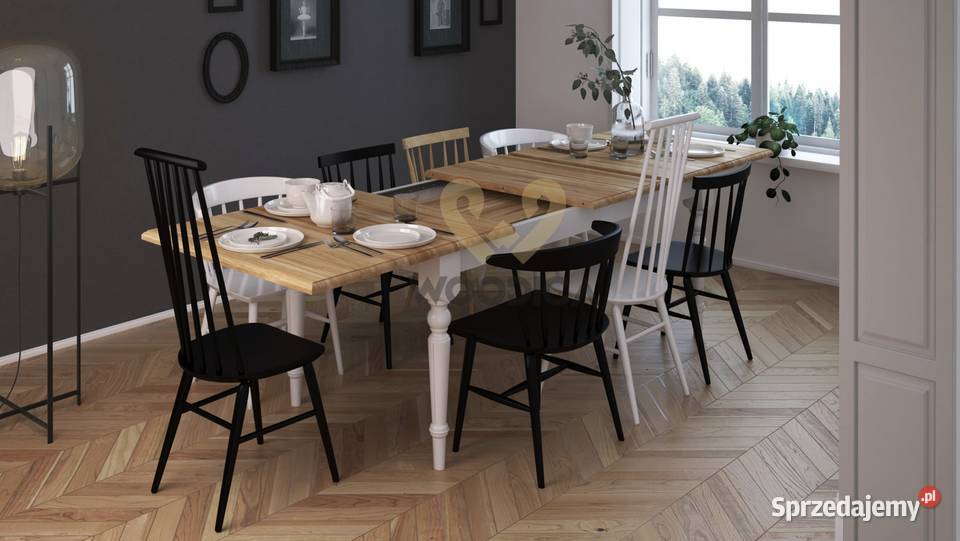 STÓŁ NICEA ROZSUWANY 29 DĘBOWY STYL PROWANSALSKI Buczkowice