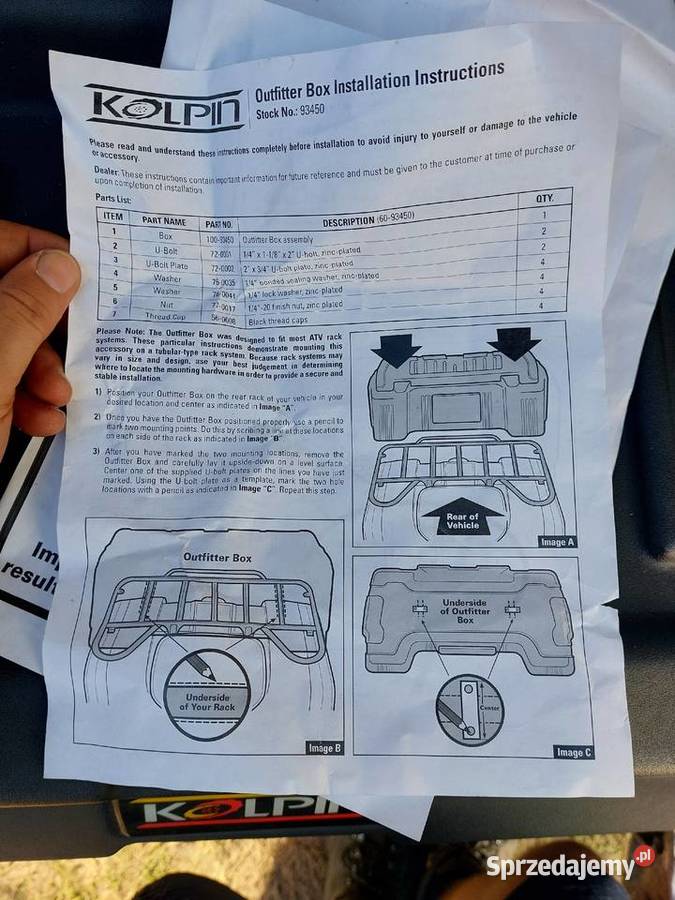 Nowy kufer na quada Kolpin Olecko