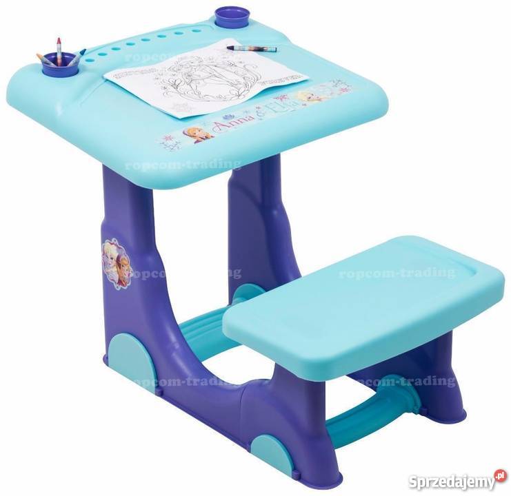FROZEN Biurko Stół Stolik Krzesło Ławka Zestaw