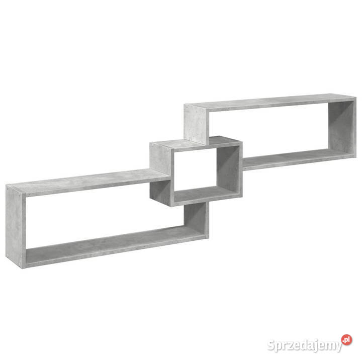 Półka ścienna 158x18x53 szarość betonu WM854817 Warszawa