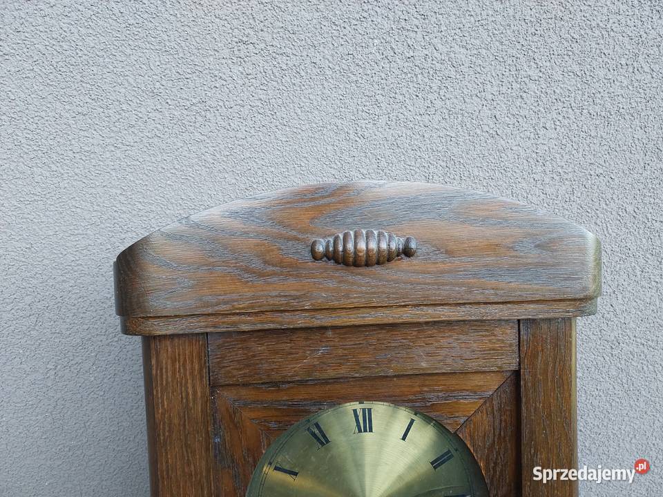 Stary zegar ścienny gabinetowy Junghans 1942r pomorskie Tczew