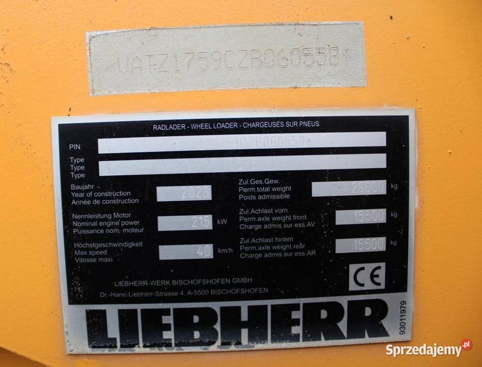 Liebher 576 Rok produkcji 2015 Warszawa sprzedam