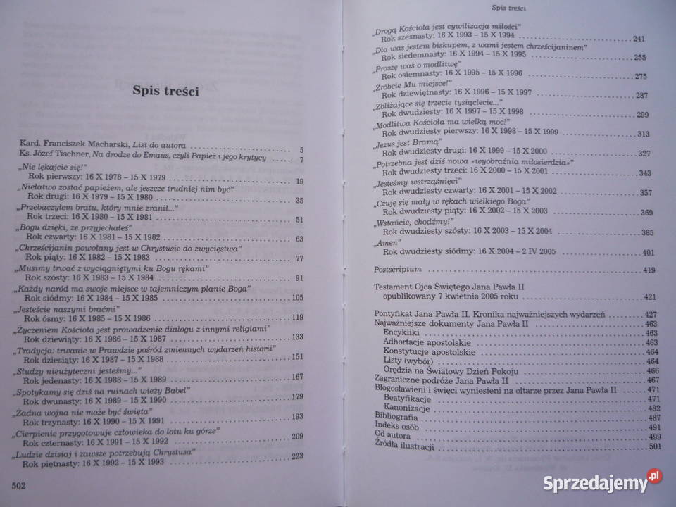 Pontyfikat 19782005 Janusz Poniewierski tekst jednolity Szczecin sprzedam