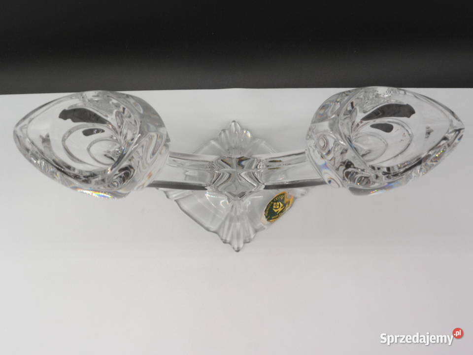 Kryształowy Świecznik Dwuramienny HONOUR CRYSTAL Raszków