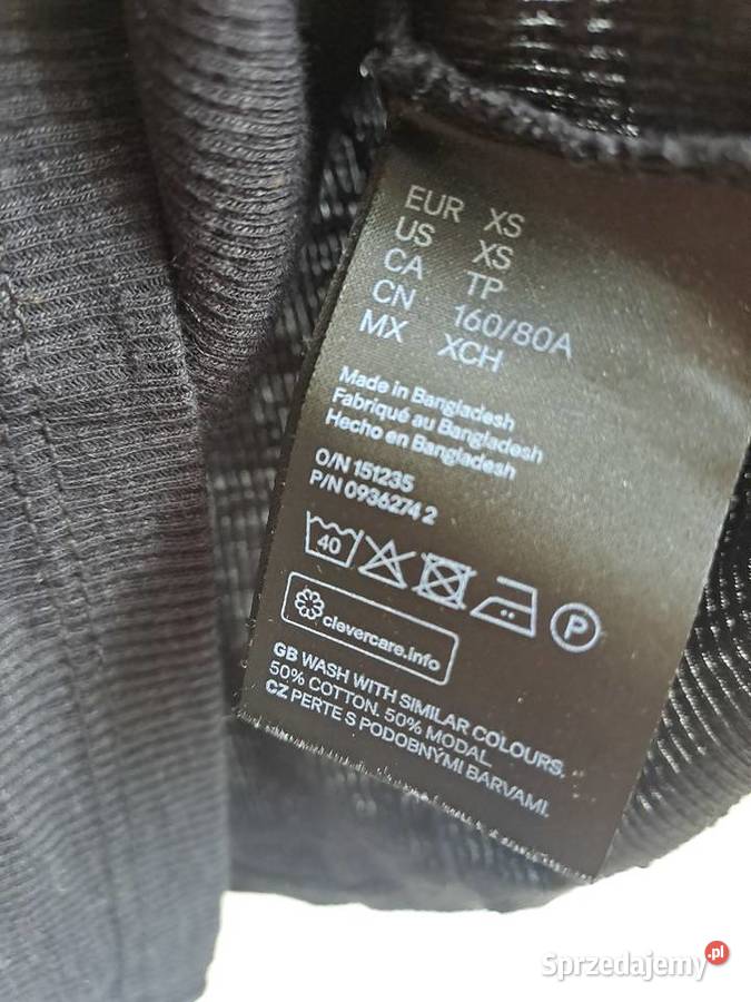 3x HM Koszulka Top czarna XS Warszawa