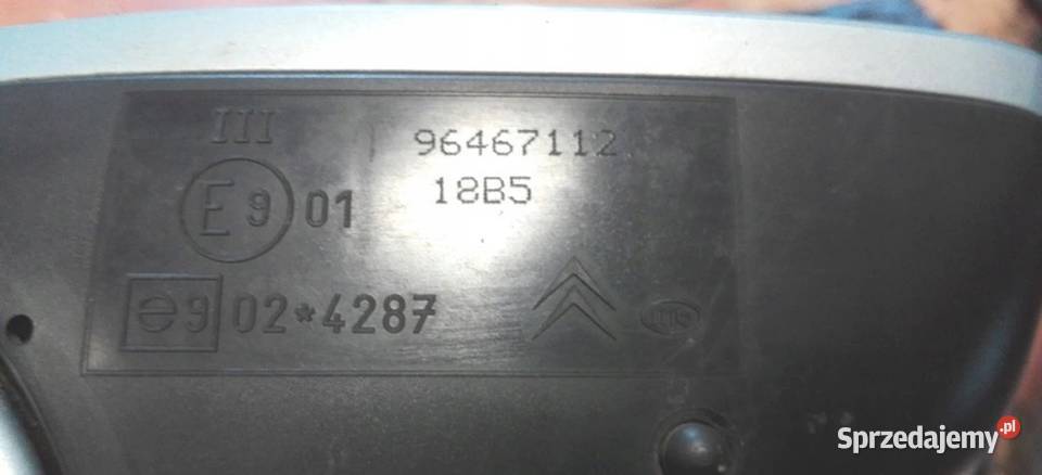 LUSTERKO PRAWE CITROEN C4 96467112 5 PIN uk Części świętokrzyskie