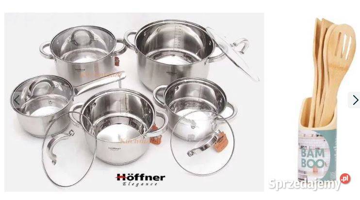Garnki stalowe Hoffner 105 indukcja gaz Łódź