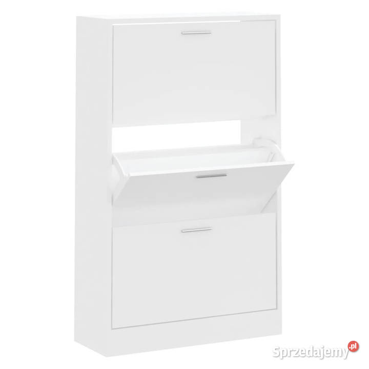 Szafka na buty biały 63x24x103 materiał Warszawa