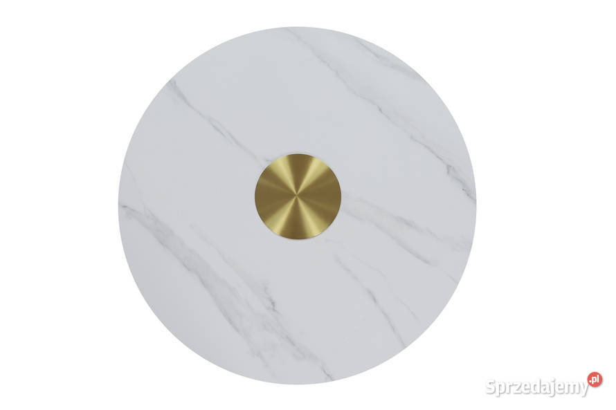 Złoty stolik kawowy Premium Nadia z kamiennym Nowy Sącz