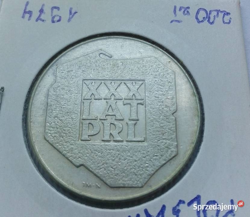 POLSKA200 1974 r SREBRO 624 MAPKA Legionowo