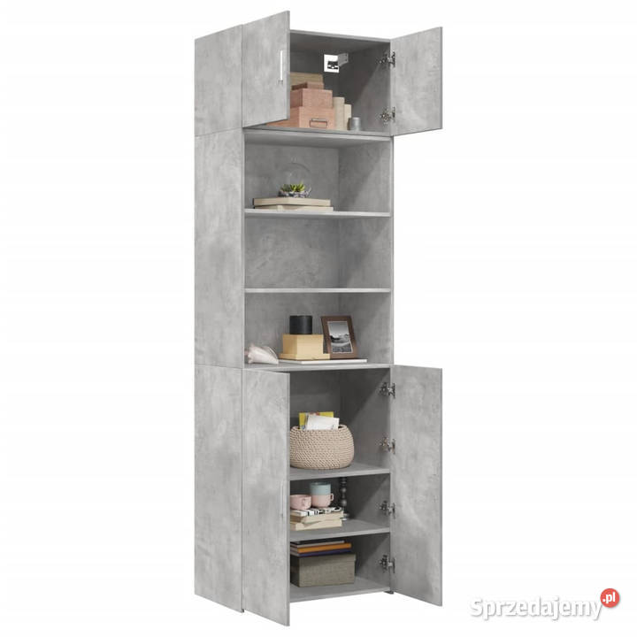 Szafka szarość betonu 70x425x225 materiał