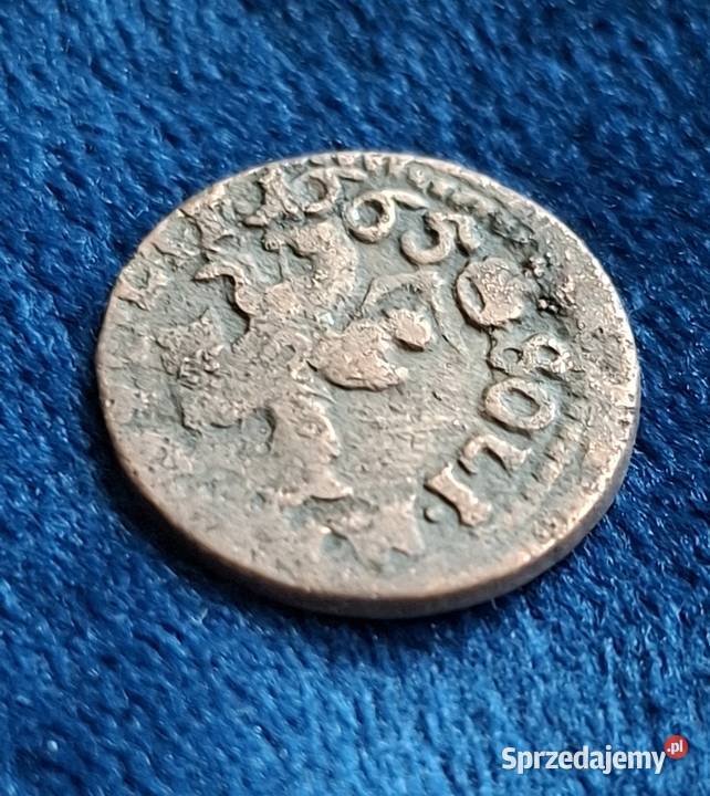 Szeląg litewski Jan II Kazimierz Waza Brześć