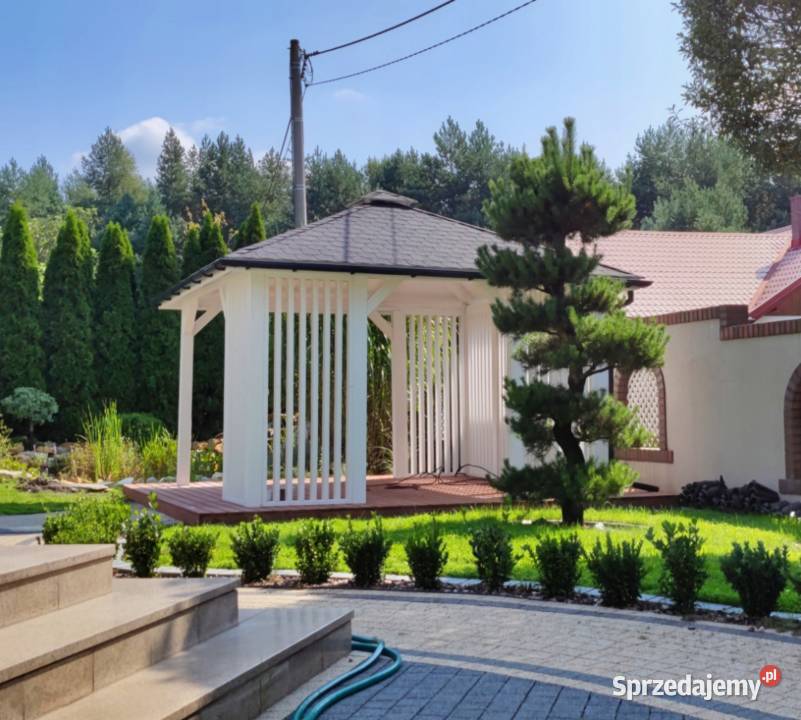 Altana Ogrodowa Nela400 x 400 Biała Altany i wiaty mazowieckie