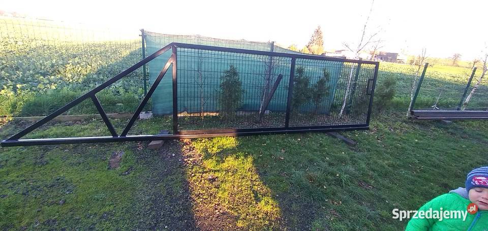 Brama przesuwna panelowa 4m antracyt nowa Chełmża