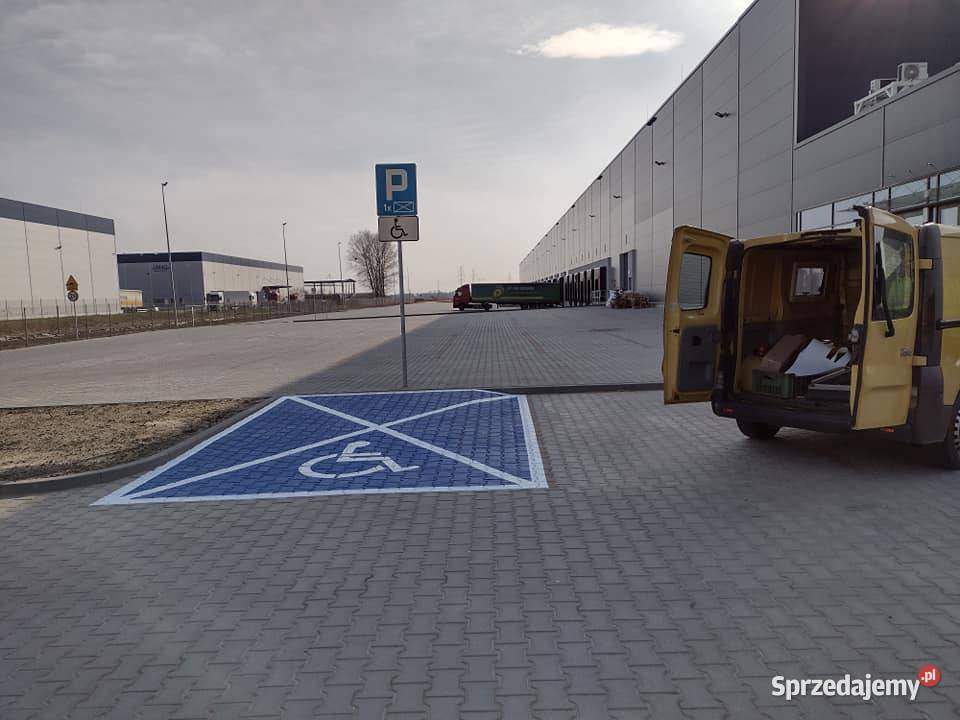 Malowanie miejsc osób niepełnosprawnych symbolem Sopot