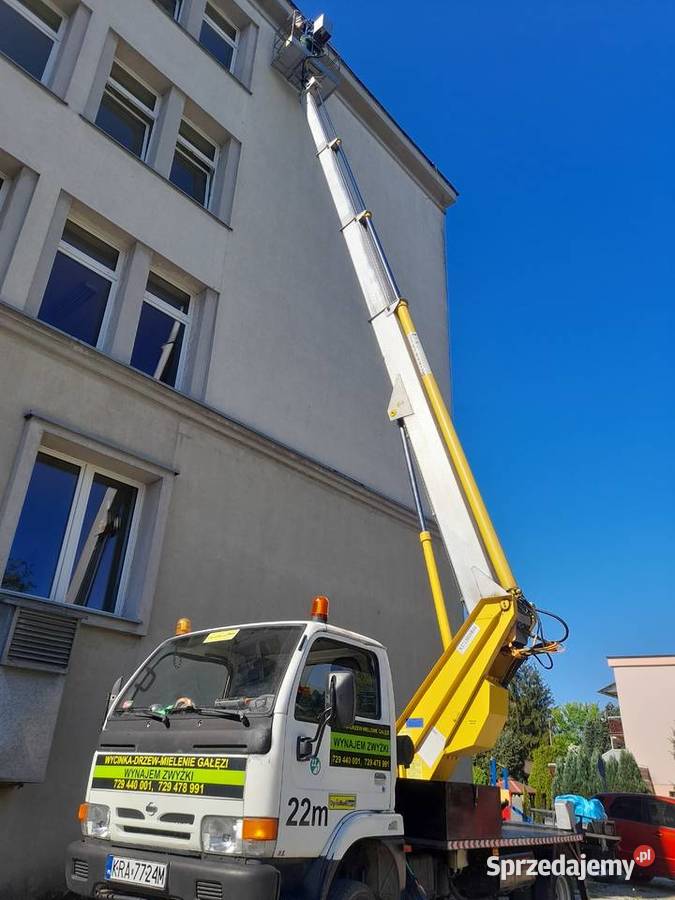 Wynajem Zwżka 23m podnośnik pająk białe Skawina