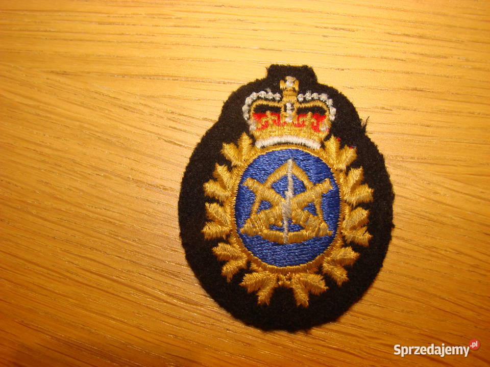 stara wojskowa naszywka kanadyjska artyleria Pruszcz Gdański