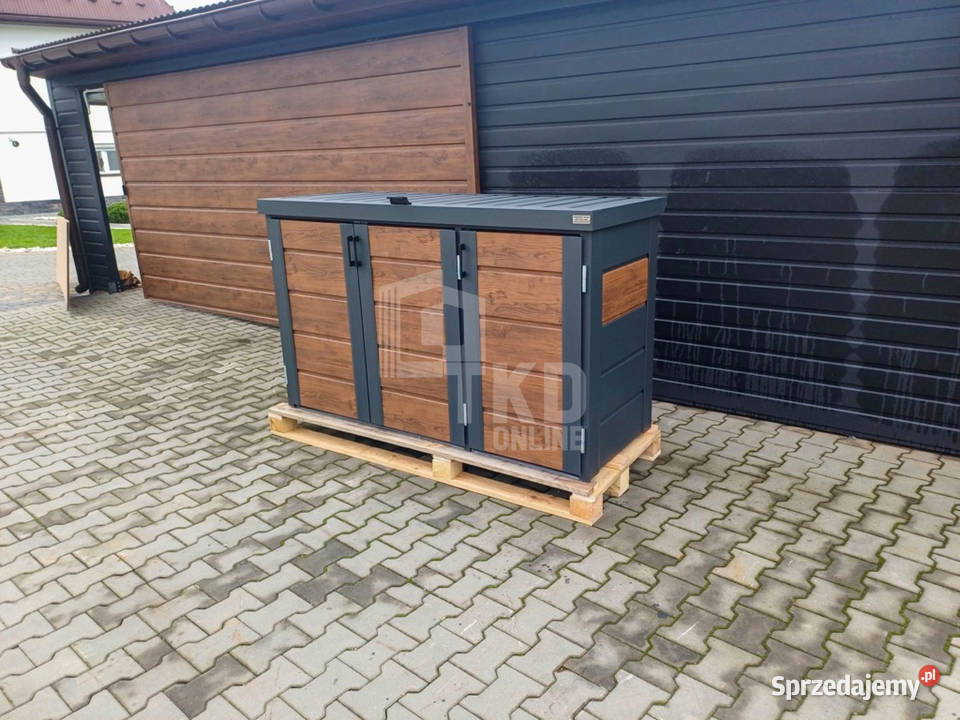 Zabudowa koszy na śmieci wiata obudowa