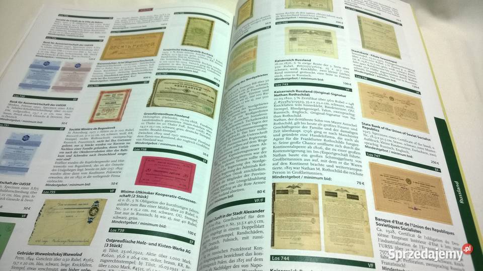 katalog aukcyjny papierów wartościowych 52 Warszawa