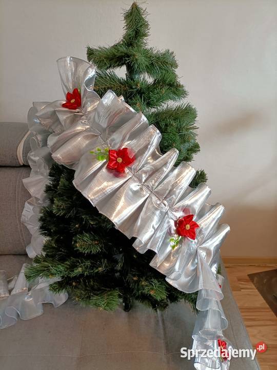 Girlanda na choinkę łańcuch choinkowy organza 1m wielkopolskie