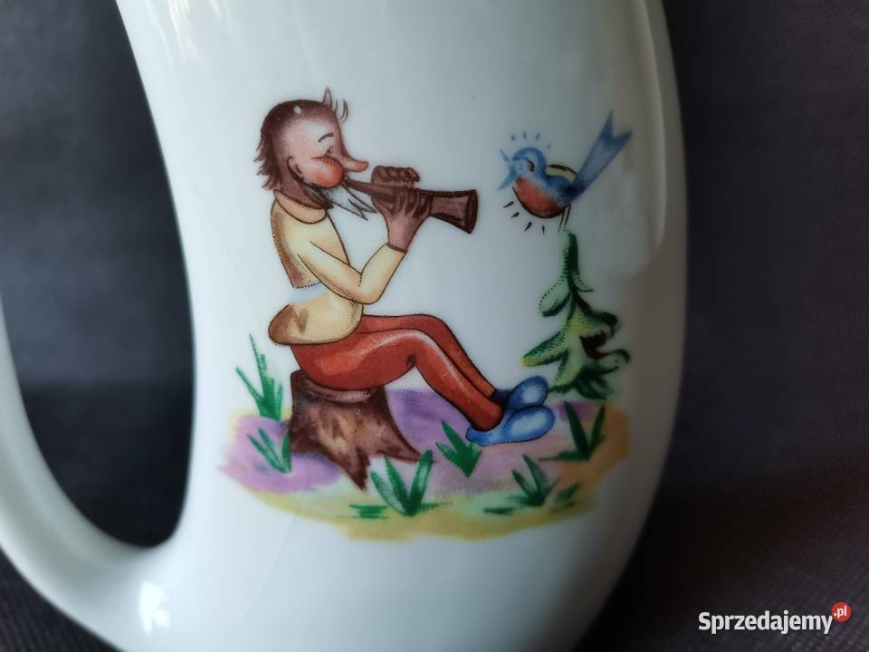 Stara unikatowa pijałka kubek porcelana śląskie Katowice