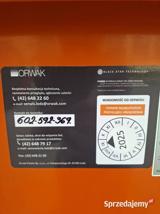 Belownica prasa do folii kartonu makulatury Drzewica