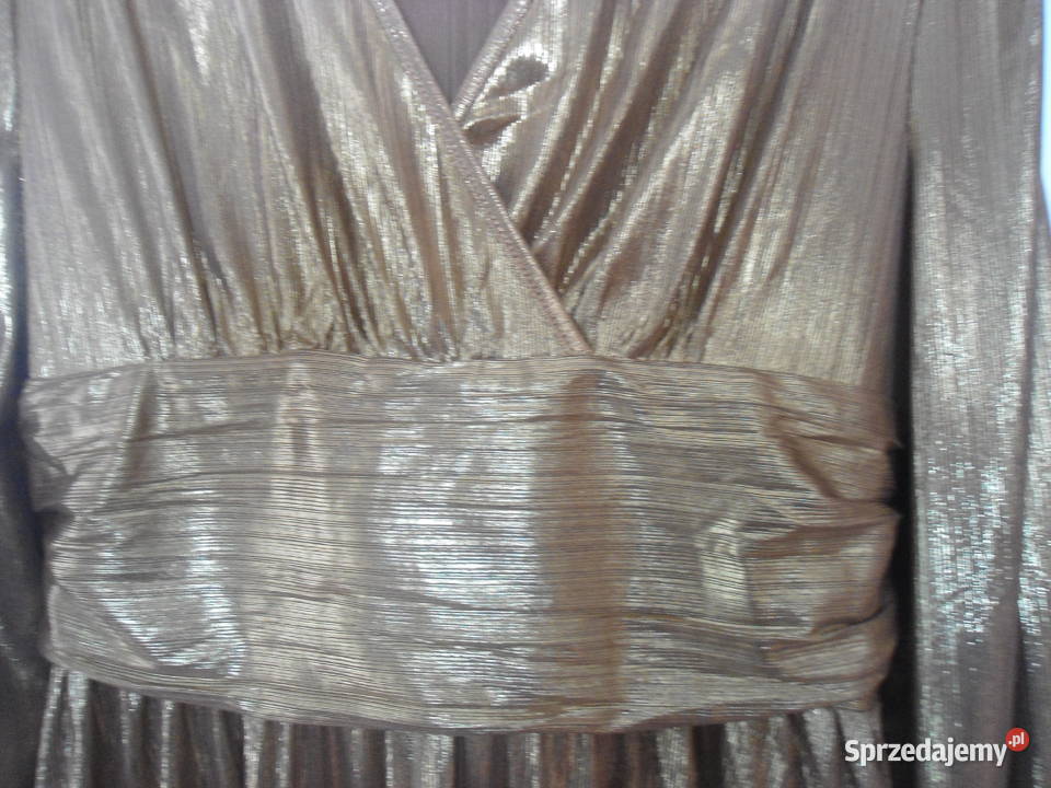 Sukienka złota xl długa