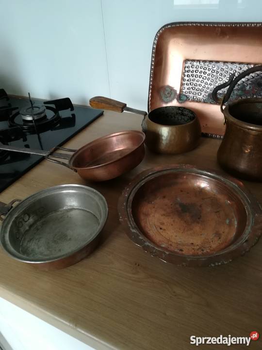 Piękny miedziany zestaw Tczew