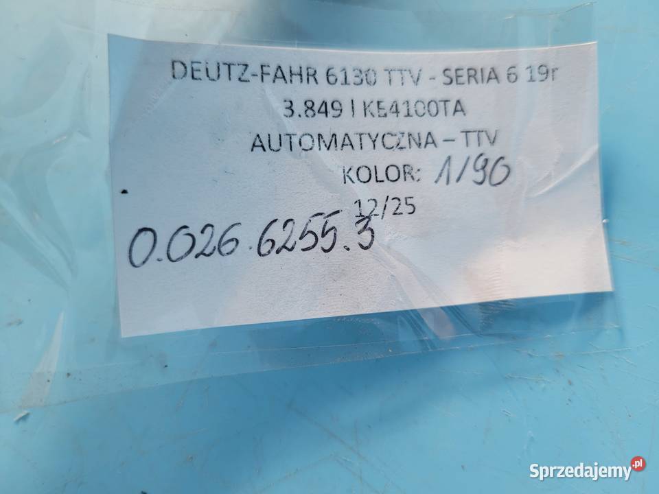 DEUTZFAHR 6130 TTV PRZEWÓD INSTALACJI Hydraulika Kolno